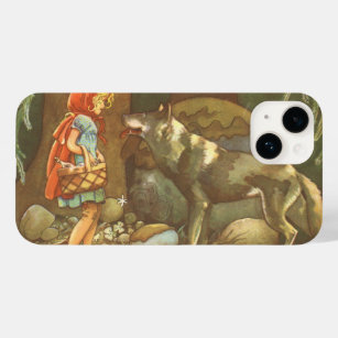 Little Red Riding Hood, Vintage Fairy Tale Case-Mate iPhone 14 Case