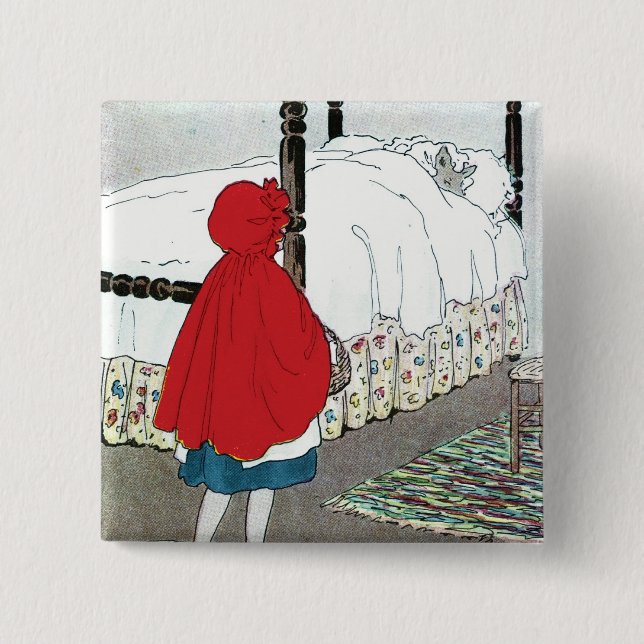 Little Red Riding Hood: What Grat Ears You Have! Button (Front)