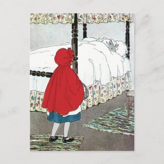 Little Red Riding Hood: What Grat Ears You Have! Postcard