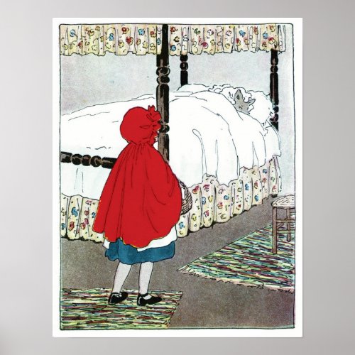 Little Red Riding Hood What Great Ears You Have Poster