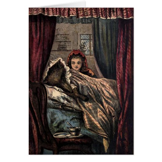Little Red Riding Hood Wolf in Grandmother's Bed (Front)