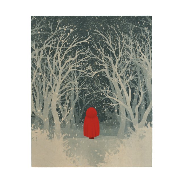 Little Red Riding Hood Wood Wall Art (Front)
