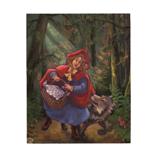 Little Red Riding Hood Wood Wall Art