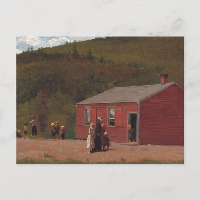 Little Red School Cabbin by Winslow Homer Postcard (Front)