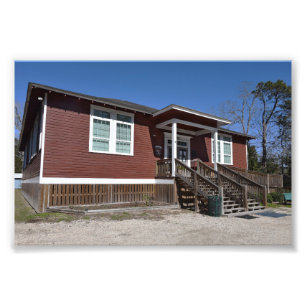 Little Red Schoolhouse, Dauphin Island, Alabama Photo Print