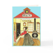 Little Red Schoolhouse Reproduction Gingham Doll