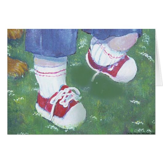 Little Red Sneakers Cards (Front Horizontal)