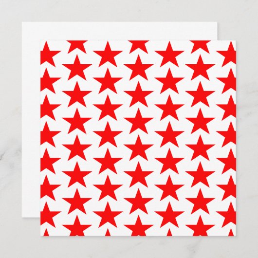 Little Red Stars Pattern (Front/Back)