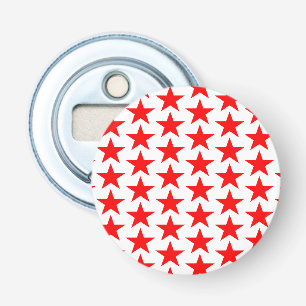 Little Red Stars Pattern Bottle Opener