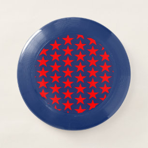 Little Red Stars Pattern Wham-O Frisbee