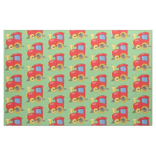 Little Red Train Fabric