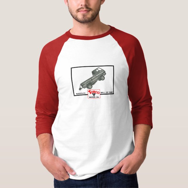 Little Red Wagon 3/4 Sleeve Raglan - Men's T-Shirt (Front)