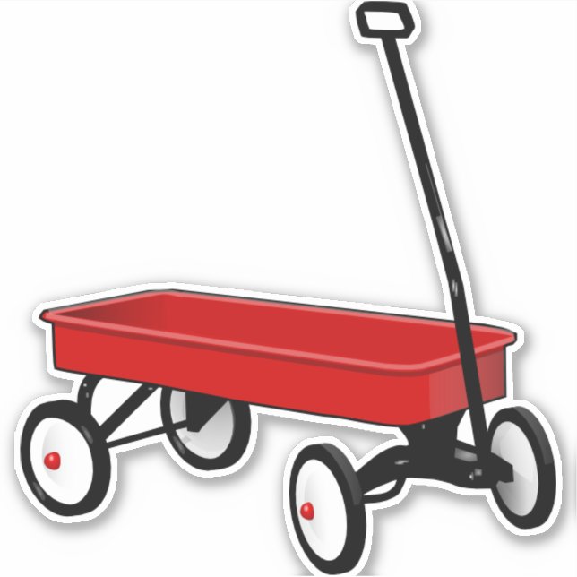 Little red wagon sticker (Front)
