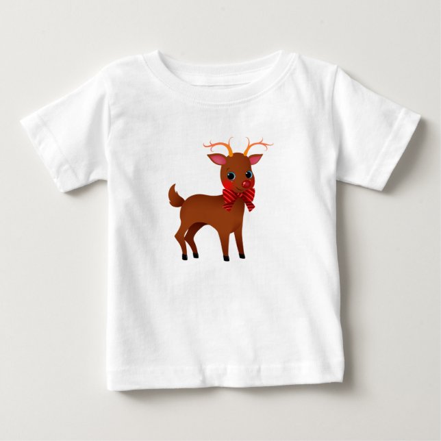 Little Reindeer Baby T-Shirt (Front)