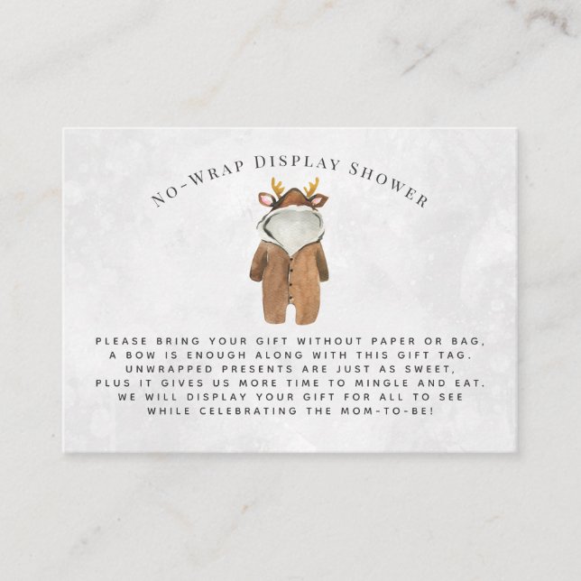 Little Reindeer | Display Shower Invitation Insert (Front)