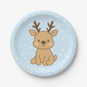 Little Reindeer Paper Plates