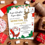 Little Reindeer Santa Christmas Holiday Birthday Invitation