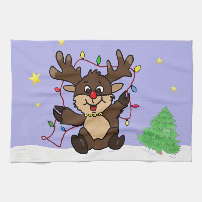 Little Reindeer Towel (Horizontal)