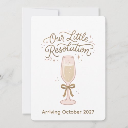 Little Resolution New Year Pregnancy Announcement