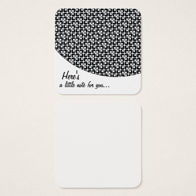 Little Retro-Pattern-Designed Message Notes (Front & Back)