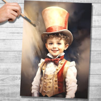 Little Ringmaster 4 Decoupage Paper