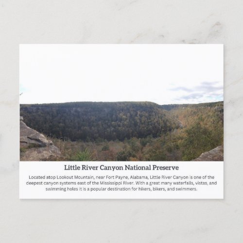Little River Canyon Postcard 2