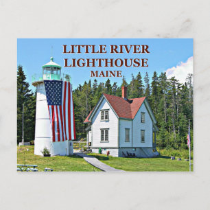 Little River Lighthouse, Maine Postcard