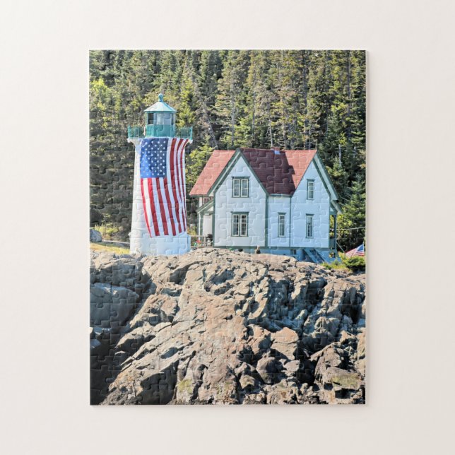 Little River Lighthouse, Maine Puzzle (Vertical)