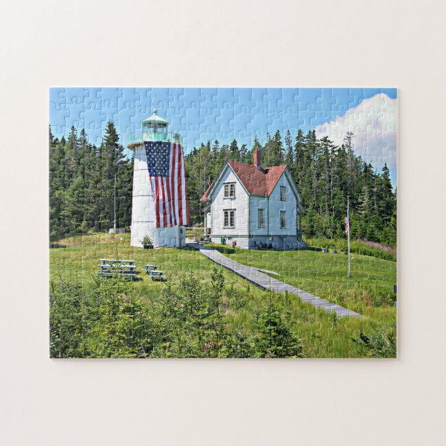 Little River Lighthouse, Maine Puzzle (Horizontal)
