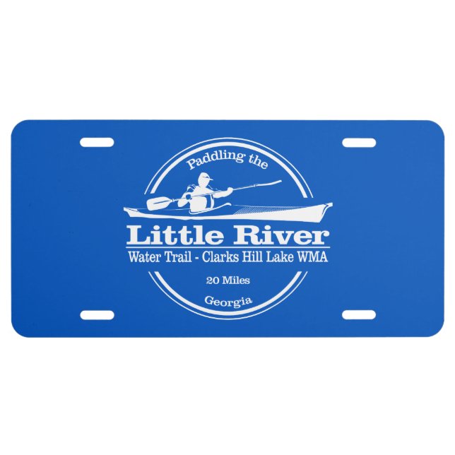 Little River Water Trail (SK) License Plate (Front)