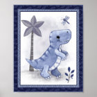 Little Roar Dinosaur - T-Rex Nursery Art