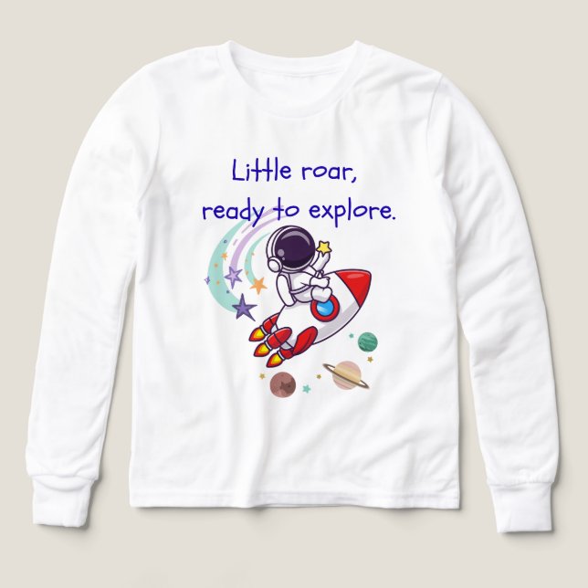 Little Roar, Ready to Explore Tri-Blend Shirts (Design Front)