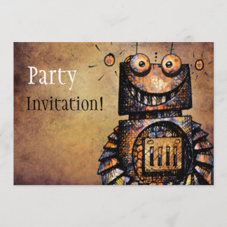 Little Robot Invitation