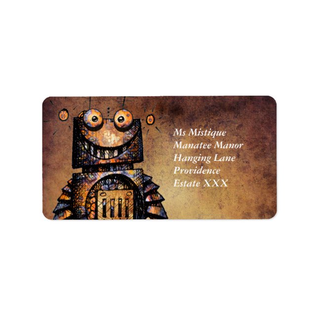 Little Robot Label (Front)