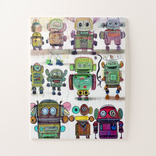 Little Robots Everywhere 001 Jigsaw Puzzle
