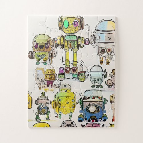 Little Robots Everywhere 002 Jigsaw Puzzle