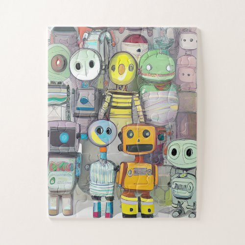 Little Robots Everywhere 003 Jigsaw Puzzle