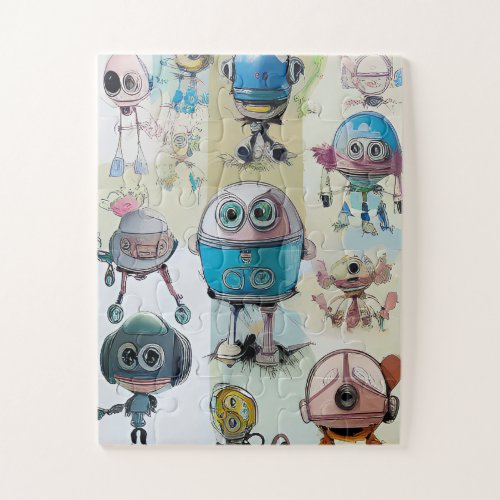 Little Robots Everywhere 004 Jigsaw Puzzle