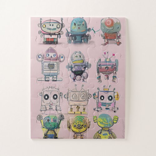 Little Robots Everywhere 005 Jigsaw Puzzle