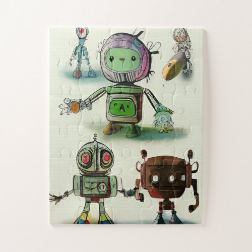 Little Robots Everywhere 007 Jigsaw Puzzle