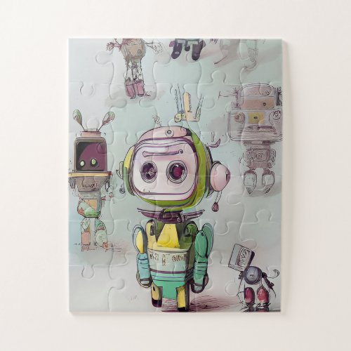 Little Robots Everywhere 008 Jigsaw Puzzle