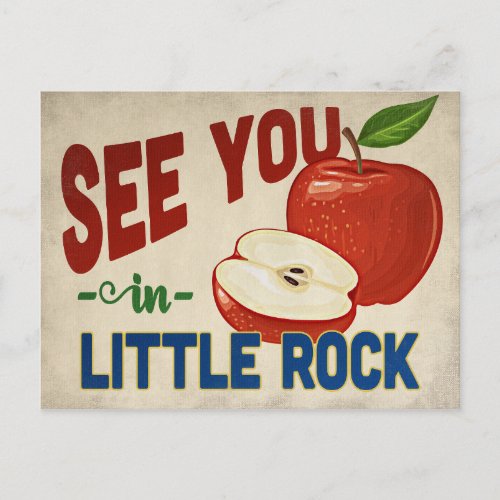 Little Rock Arkansas Apple _ Vintage Travel Postcard