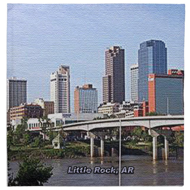 Little Rock, Arkansas Cloth Napkin (Front)