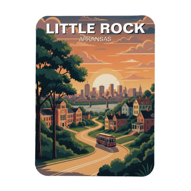 Little Rock Arkansas Magnet (Vertical)