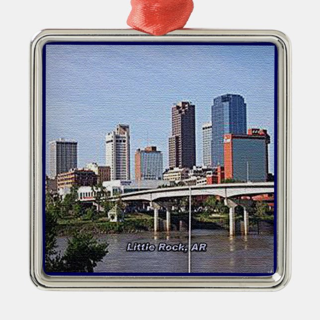 Little Rock, Arkansas Metal Ornament (Front)