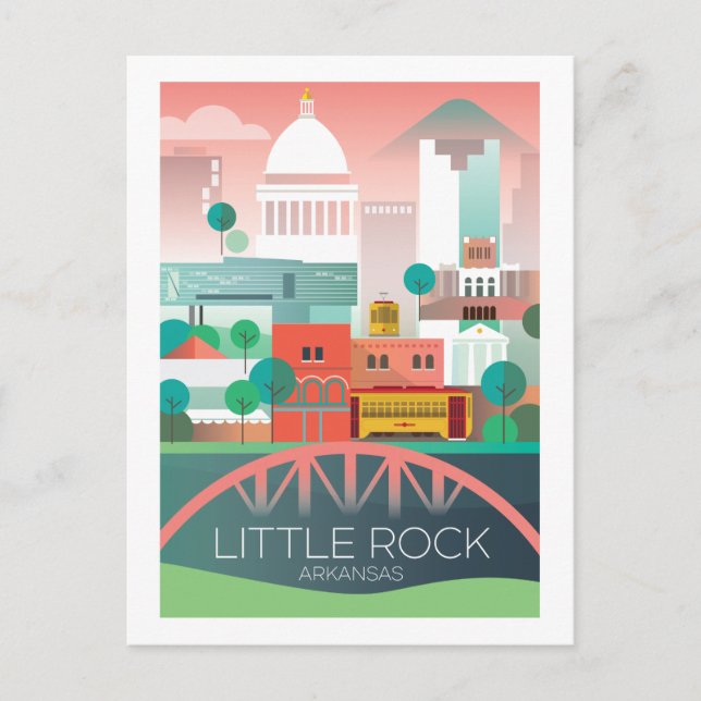 Little Rock, Arkansas Postcard (Front)