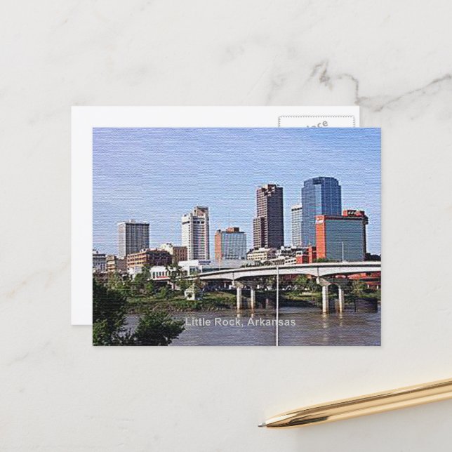 Little Rock, Arkansas Postcard (Front/Back In Situ)