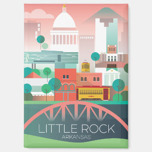 Little Rock, Arkansas Refrigerator Magnet