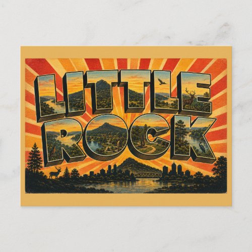 Little Rock Arkansas River Valley Mountains Postcard
