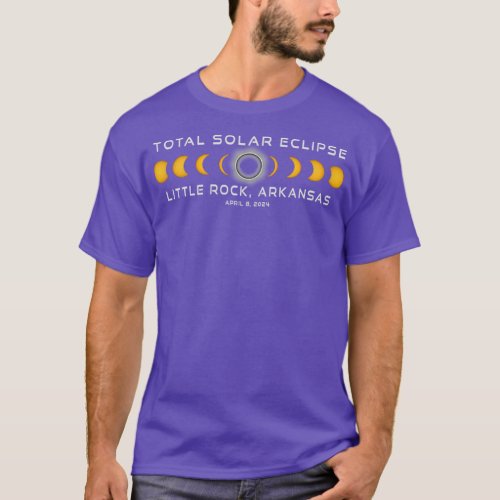 Little Rock Arkansas Solar Eclipse 2024 April 8  T_Shirt